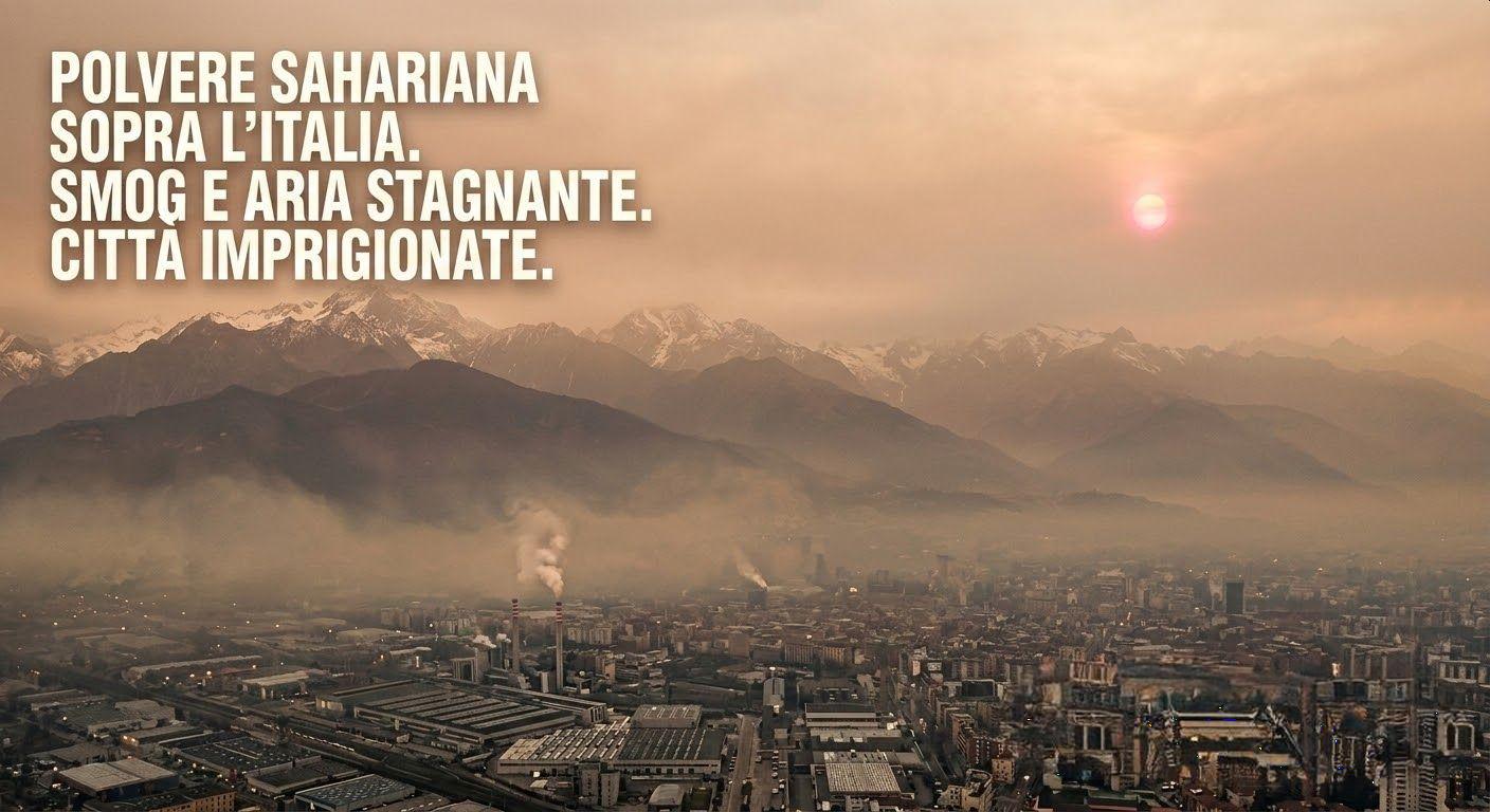 Anticiclone e cieli grigi: tra smog e polvere sahariana. Quando cambia il tempo