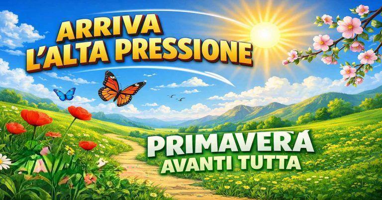 Clima primaverile sull’Italia, con sole e temperature in aumento, ma ancora possibili temporali isolati