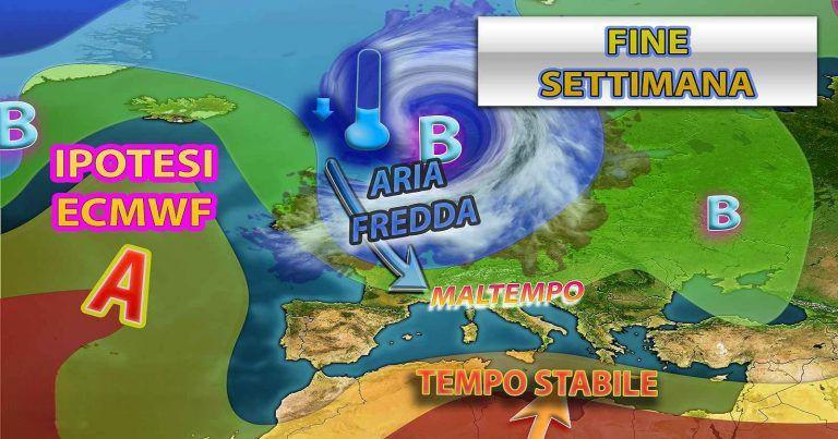 Peggiora il tempo sull’Italia: fine settimana con piogge e calo delle temperature