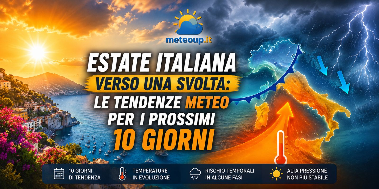 Estate italiana verso una svolta: le tendenze meteo per i prossimi 10 giorni
