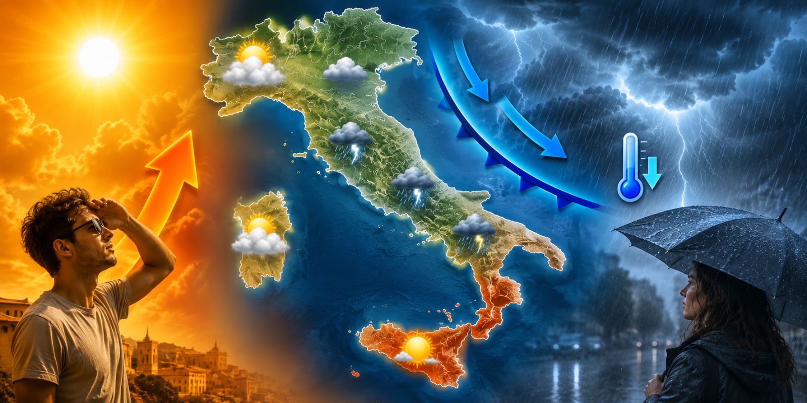 Meteo: declino dell'anticiclone. Temperature più piacevoli
